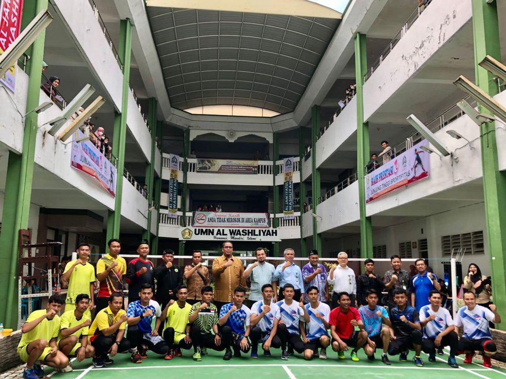 UNIVA Medan juara 1 badminton antar Perguruan Tinggi Al Washliyah