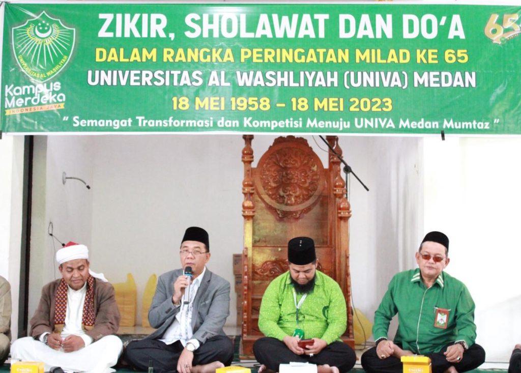 Acara Zikir, Sholawat, dan Doa Dalam rangkang memperingati HUT UNIVA Medan