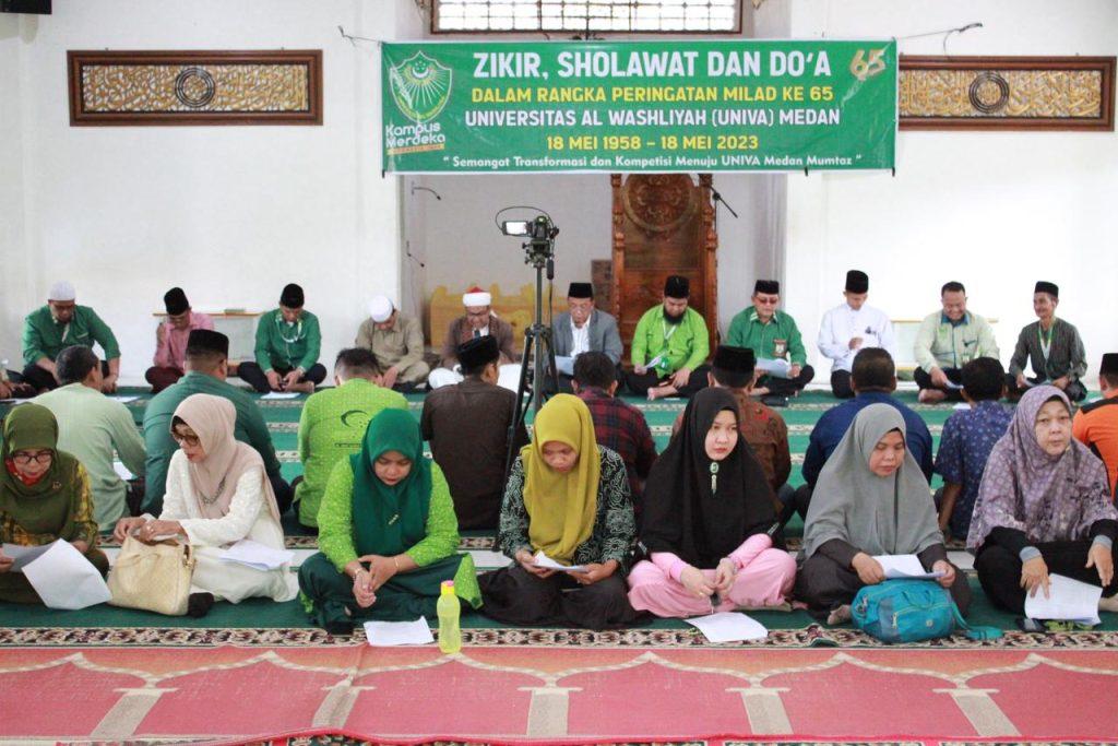 Acara Zikir, Sholawat, dan Doa Dalam rangkang memperingati HUT UNIVA Medan